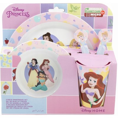 STOR Jídelní sada pro děti Disney Princezny 5 ks