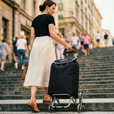 Nákupní taška na kolečkách NILS Camp NC17106 40L černá – Zbozi.Blesk.cz