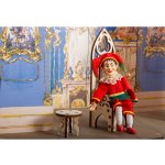 Rekvizita zámecký trůn a stolička pro 20 cm loutky – Zboží Dáma