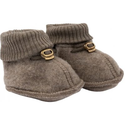 Mikk-line dětské kožené capáčky Jelenic barefoot protiskluzové hnědá – Sleviste.cz