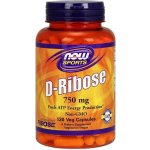 Now Foods D-Ribose 750 mg 120 kapslí – Hledejceny.cz
