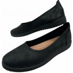 Lathay moda Dámské černé nadměrné mokasíny 06 – Zboží Dáma