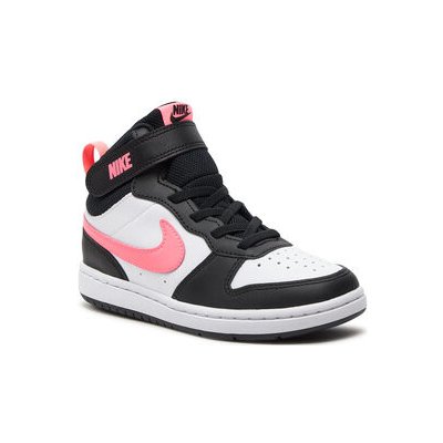 Nike Court Borough Mid 2 (Psv) CD7783 005 Black/Sunset Pulse/White – Zboží Mobilmania