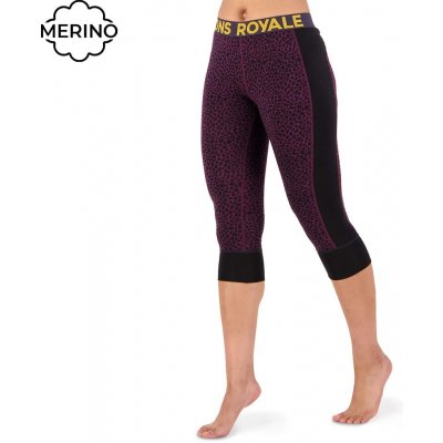 Mons Royale Cascade Merino Flex 200 3/4 Legging - winter leopard – Zboží Mobilmania