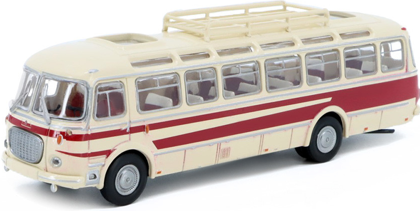 Brekina Škoda 706 RTO Lux bežová vínová 1:87