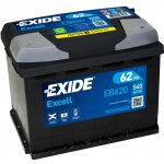 Exide Excell 12V 62Ah 540A EB620 | Zboží Auto