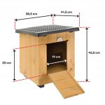 Ferplast Baita 40 dřevěná bouda pro psy 38,5 x 41,5 x 43,5 cm – Zboží Dáma