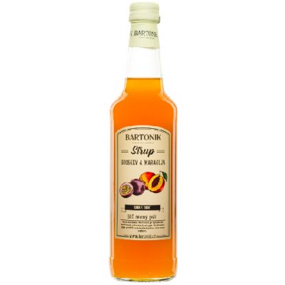 Bartonik Sirup broskev & maracuja 60% 0,5 l