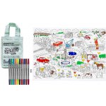 Eatsleepdoodle Prostírání k vybarvení Working wheels Vymaluj a vyper – Hledejceny.cz