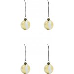 House Doctor Vánoční ozdoba Twister White Gold set 4 ks zlatá barva sklo – Hledejceny.cz