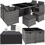tectake 403846 zahradní ratanový nábytek manhattan, varianta 2 šedá – Zboží Dáma