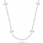 Brilio Silver Stříbrný náhrdelník s perlami NCL140W – Zboží Dáma