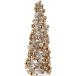 Měděno-krémový perličkový stromek Baubles Ø 18*45 cm J-Line by Jolipa – Zbozi.Blesk.cz