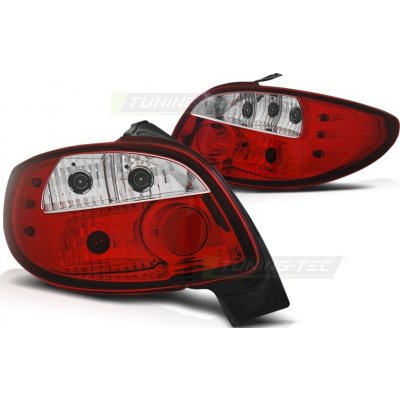 Peugeot 206 10.1998- zadní lampy red white – Hledejceny.cz