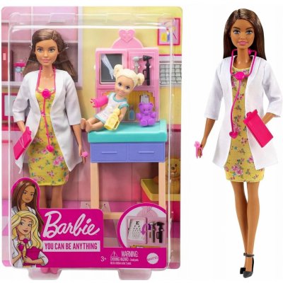 Barbie Povolání herní set dětská doktorka bruneta – Zbozi.Blesk.cz