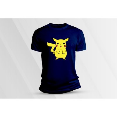 Sandratex dětské bavlněné tričko Pokémon Pikachu 2. Námořnická modrá – Zboží Mobilmania