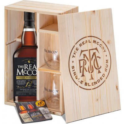 The Real McCoy 12y 40% 0,7 l (dárkové balení 2 sklenice)