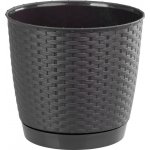 Prosperplast Květináč Ratolla round 21,9 cm hnědý – Zboží Mobilmania