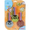 Sportovní medaile Simba Medaile pro vítěze trikolora set 3 kusy na kartě plast