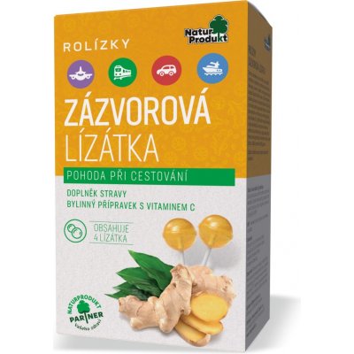 Naturprodukt Zázvorová lízátka 4 lízátka – Hledejceny.cz