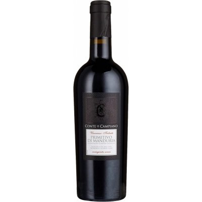 Conte di Campiano Primitivo Di Manduria 14,5% 0,75 l (holá láhev) – Zboží Dáma