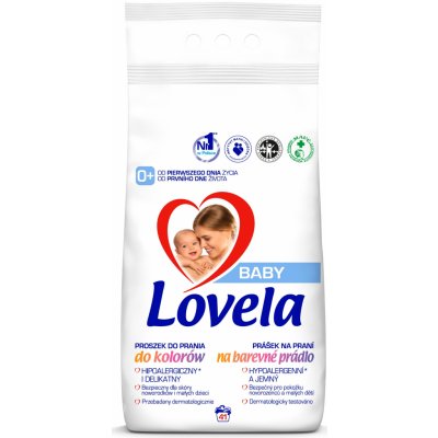 Lovela hypoalergenní prací prášek pro miminka 0+ Color 4,1 kg – Zboží Dáma