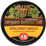 Vivaco Sun Glitter effect opalovací máslo s bio arganovým olejem SPF15 200 ml – Hledejceny.cz