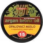 Vivaco Sun Glitter effect opalovací máslo s bio arganovým olejem SPF15 200 ml – Zboží Dáma