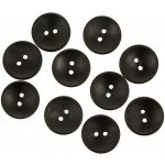 Ideal dřevěný knoflík černý 20 mm 10 kusů – Sleviste.cz