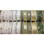 Konrad Arnold Vánoční stuhy s drátkem - zelené, bílé, zlaté mix 2502 ,balení 40 ks 594400 – Zboží Dáma