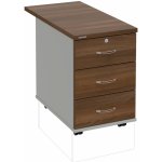 Hobis K 33 Z N 80 3 zásuvky napříč 80 cm ořech šedá – Hledejceny.cz