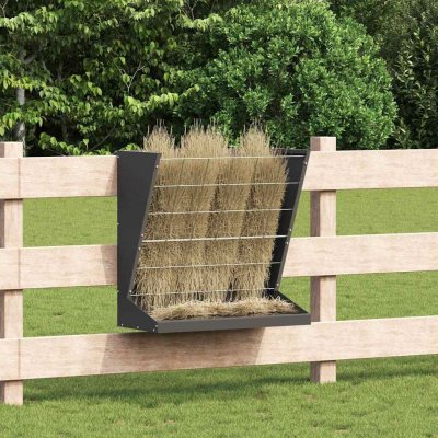 vidaXL Krmítko na seno černé 71 × 33 × 70 cm ocel 9799.874630 – Hledejceny.cz