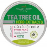 Vivaco Tea Tree Oil Ošetřující krém proti akné 200 ml – Sleviste.cz