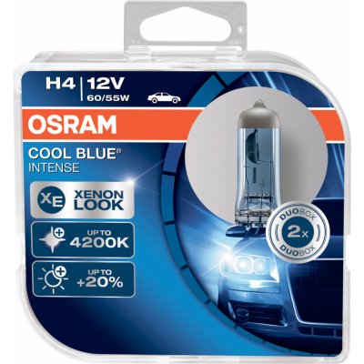 Osram Cool Blue Intense H4 P43t 12V 60/55W 2 ks