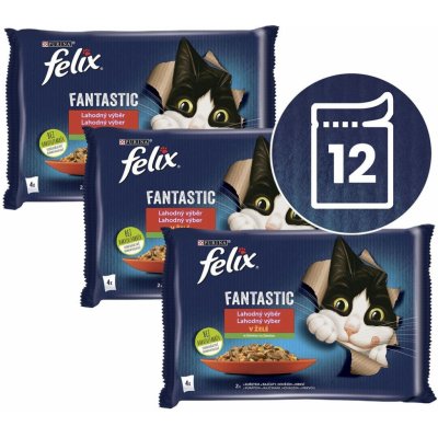 Felix Fantastic Lahodný výběr se zeleninou v želé 12 x 85 g – Zboží Mobilmania