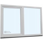 KNIPPING Plastové okno - 70 AD, 1800x1200 mm, FIX/OS, bílá – Hledejceny.cz