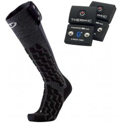 Therm ic Vyhřívané ponožky PowerSock Heat + Baterie S-Pack 1400 Bluetooth Černá