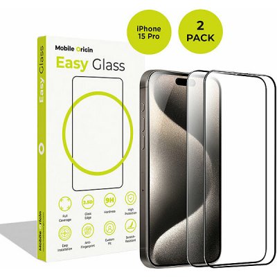 Mobile Origin EasyGlass na Apple iPhone 15 Pro 2 ks FRL-EG-i15Pro-2pk – Zboží Živě