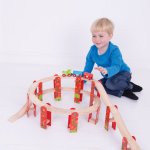 Bigjigs Rail Víceúrovňový set kolejí – Zboží Dáma