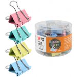 M&G Klip Binder M&G - barevný (25 mm), 48 ks 448382 – Zboží Mobilmania