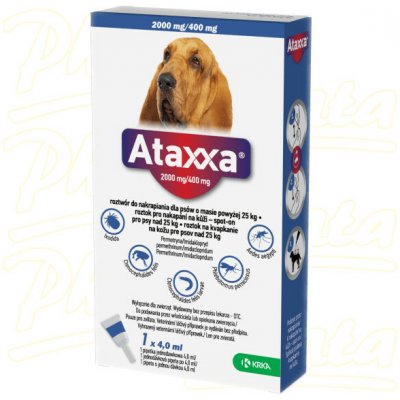 Ataxxa pro psy nad 25kg spot on 1x4 ml – Sleviste.cz