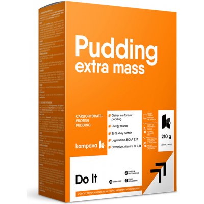 KOMPAVA Pudink Extra Mass VANILKA 6 x 35 g – Zboží Dáma