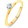 Prsteny Savicki zásnubní prsten The Light žluté zlato diamant DL R1 2 Z