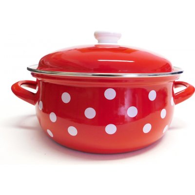 BELIS Puntík bílý / červený 20 cm 3,6 l – Hledejceny.cz