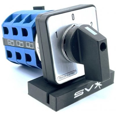 Tracon electric Reverzační vačkový přepínač 25A 48×48mm – Hledejceny.cz