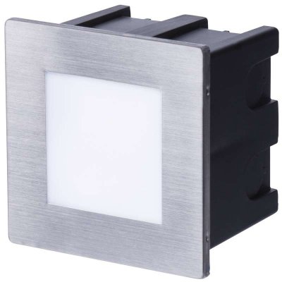 EMOS LED orientační vestavné svítidlo, čtv. 1,5W teplá bílá IP65 – Zbozi.Blesk.cz