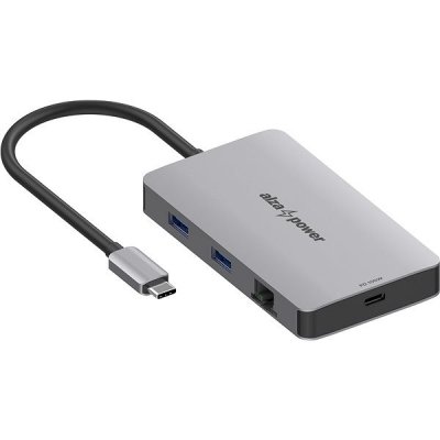 AlzaPower Metal USB-C Dock Station 7v1 Dual Screen APW-HCA72SY – Zboží Živě