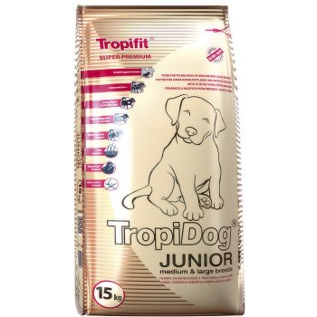 Tropidog Super Premium Junior M & L Breeds Turkey Salmon & Eggs 15 kg