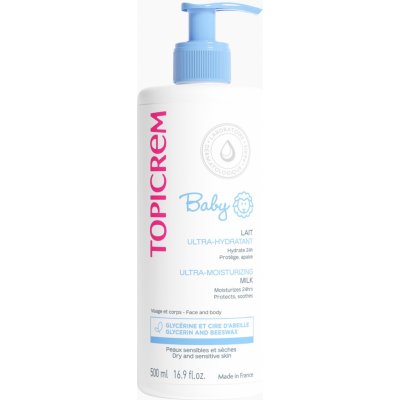 Topicrem BABY My 1st Ultra-Moisturizing Milk hydratační mléko na tělo a obličej pro suchou a citlivou pokožku 500 ml – Zboží Mobilmania