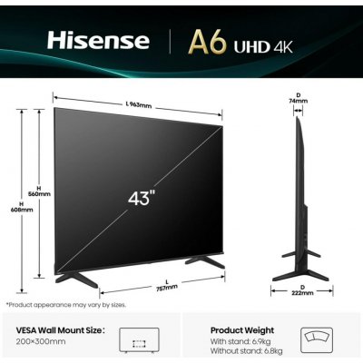 Hisense 43A6Q – Zboží Živě